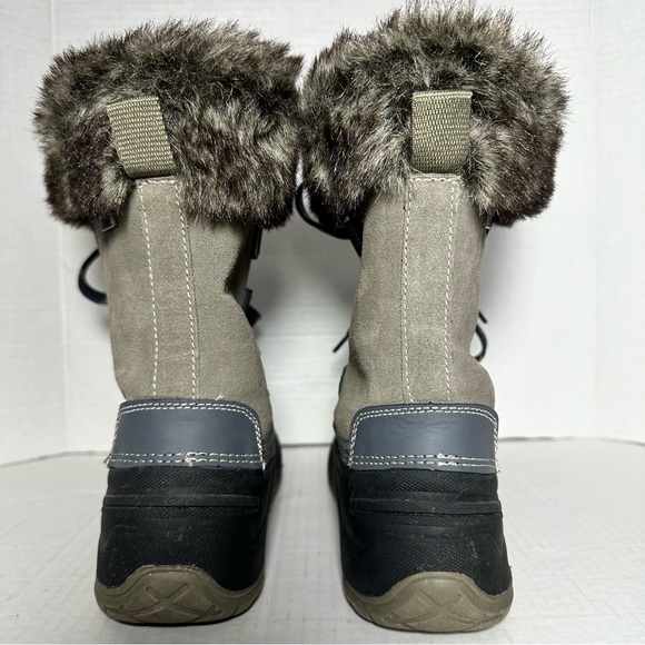 KHOMBU | Leather & Faux Fur Slope Thermolite Terrain Winter Snow Boot | Size 8 - Picture 5 of 15